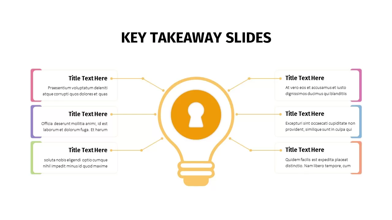 Animated Key Takeaway Template