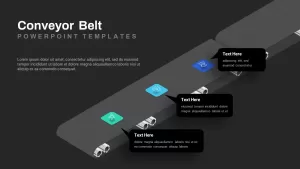 Conveyor Belt Template for PowerPoint Dark