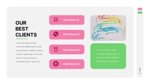 Pink And Green Presentation Template10