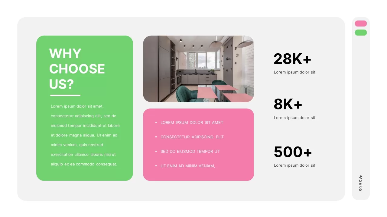 Pink And Green Presentation Template5