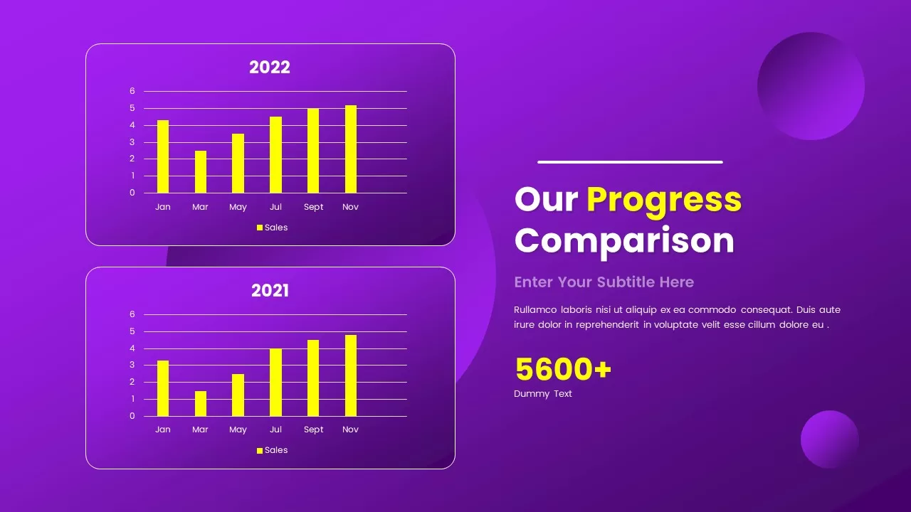 Purple color business presentation template12