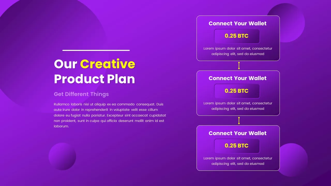 Purple color business presentation template7