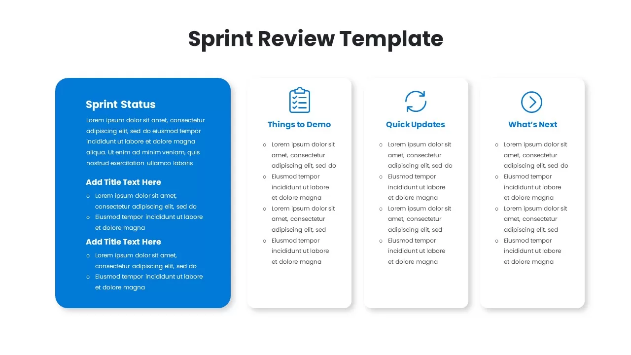 Sprint Review Templates