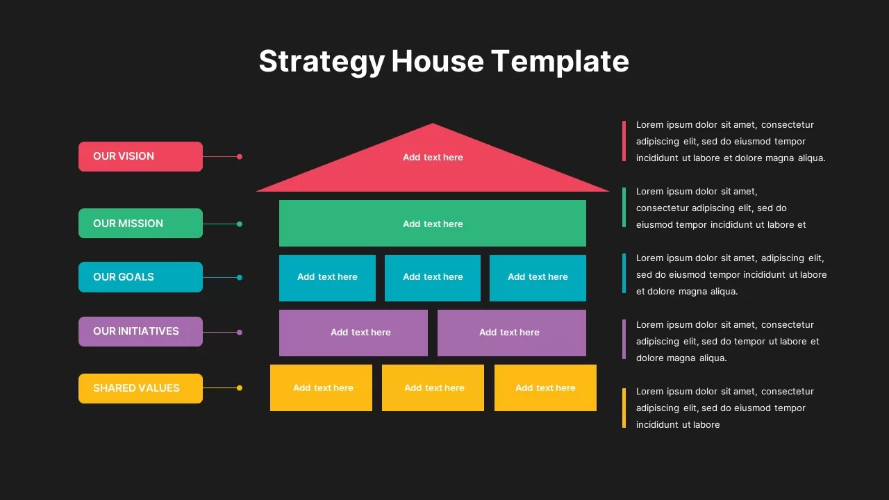 Strategy House infographic Template