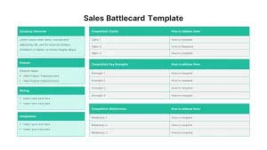 battle card template, battle card PowerPoint template, battle card ppt template, battle card slides, sales battle card template, sales battle card powerpoint