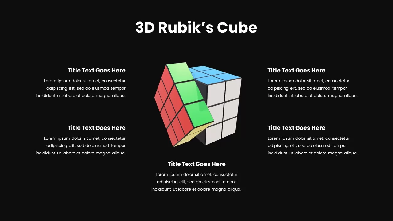 rubik's cube templaterubiks cube layout, 3d rubiks cube ppt, 3d rubiks cube powerpoint, 3d rubiks cube slide, 3d rubiks cube template