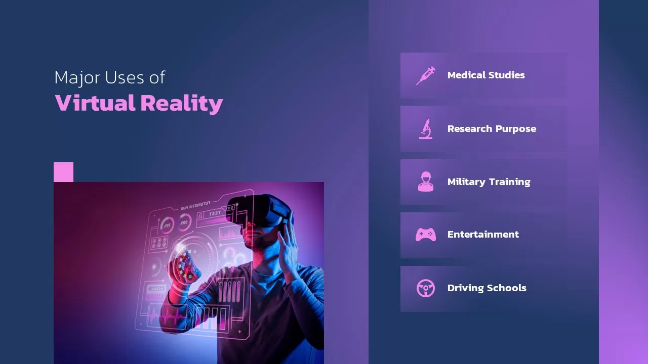 uses of virtual reality presentation template