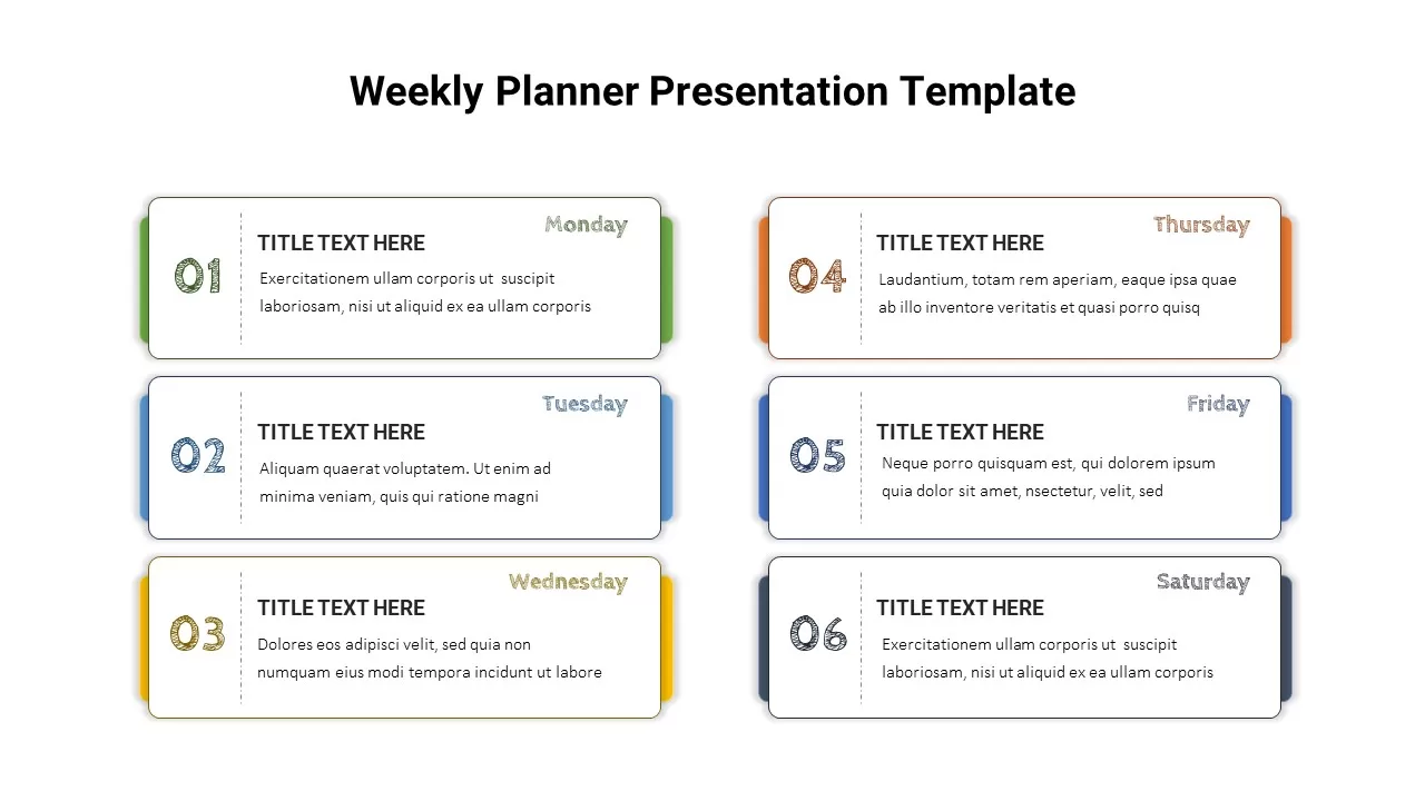 weekly planner template