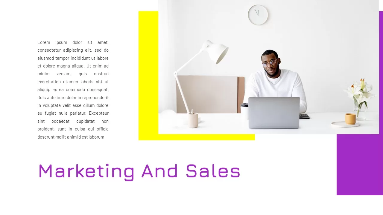 Purple And Yellow Business Presentation10