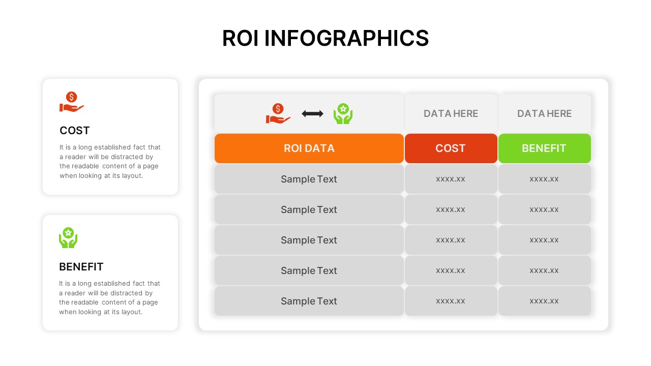 ROI Infographic PowerPoint Template