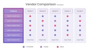 Vendor Comparison Template for PowerPoint