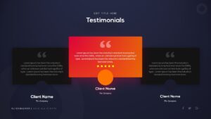 best free business powerpoint testimonials slide