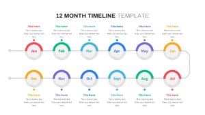 12 month timeline powerpoint template free