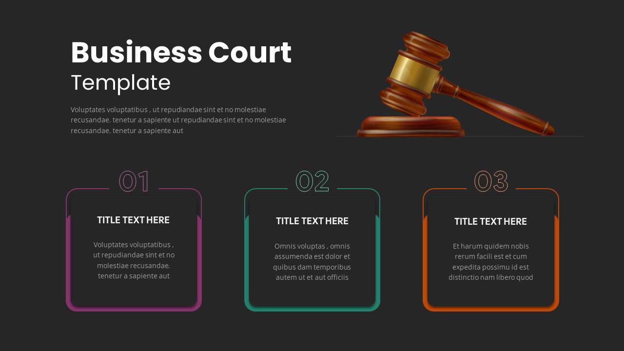 Business Court Templates For PowerPoint