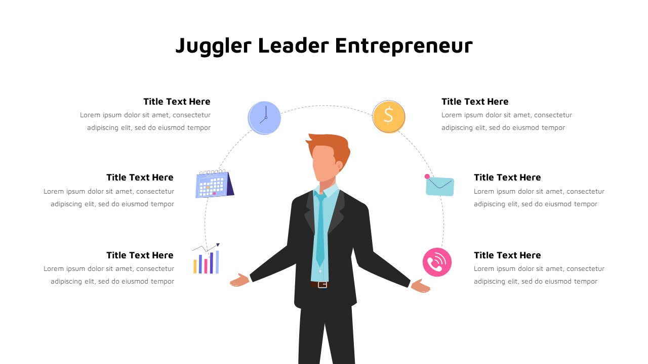 Juggler Leader Entrepreneur Template