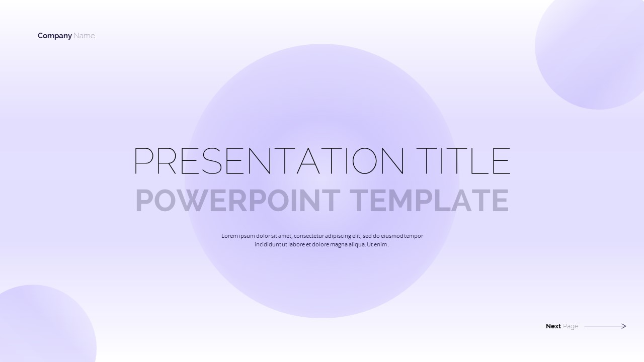 Presentation Title PowerPoint Template