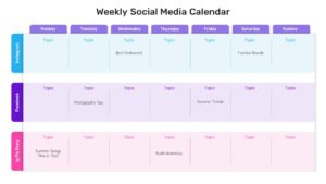 Social Media Calendar Template