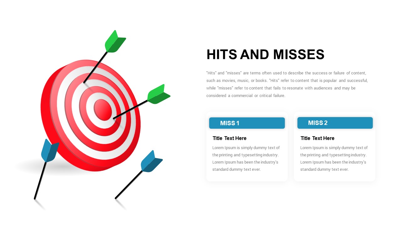 Hits And Misses PowerPoint Template2