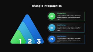 Triangle Infographics Slide Templates Dark4