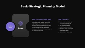 Basic Strategic Planning Model PowerPoint Template Dark3