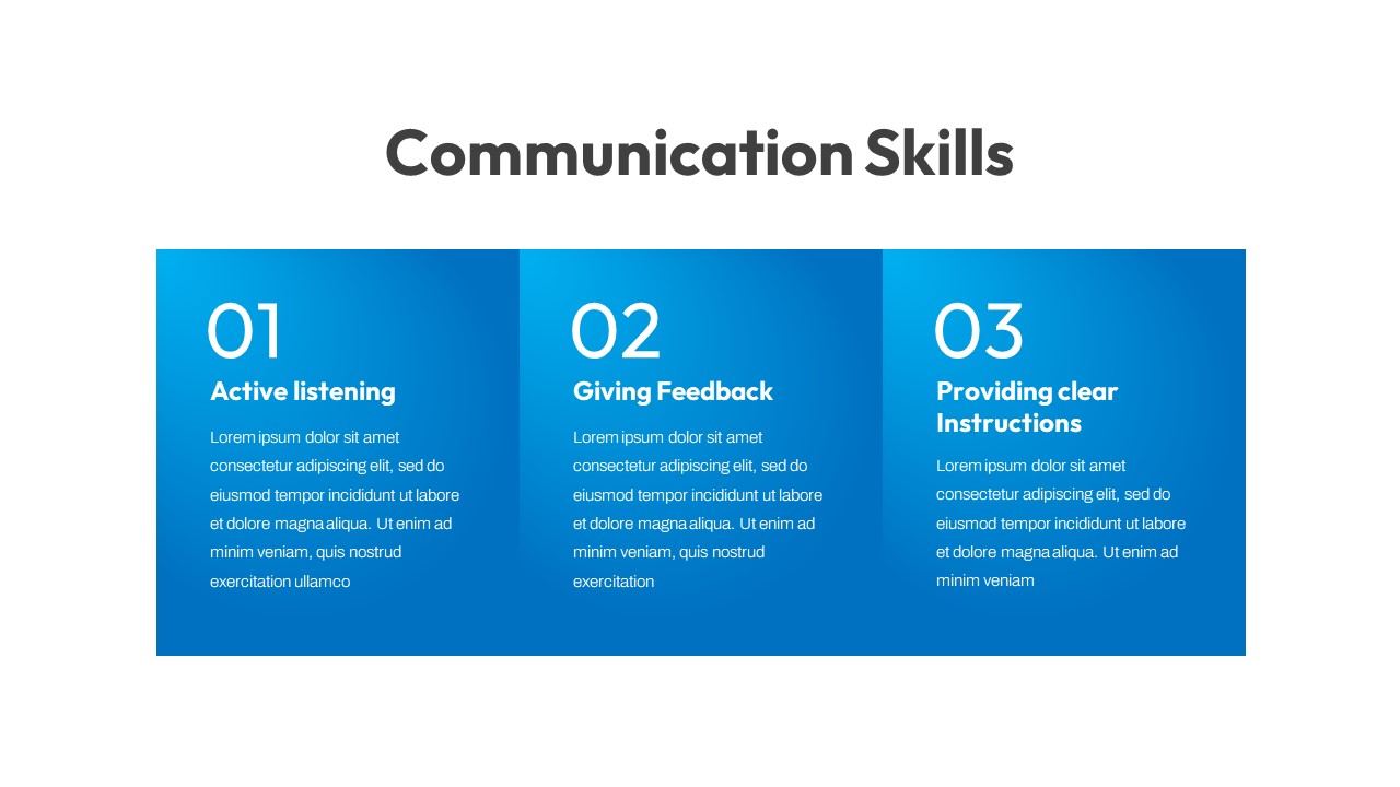 Blue and White Leadership Training PowerPoint Template Deck5
