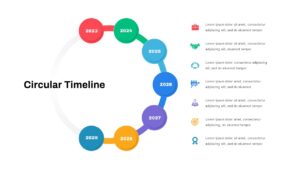 Circular Timeline PowerPoint Presentation Template