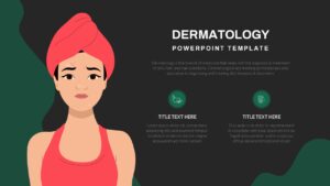 Dermatology PowerPoint Template Dark