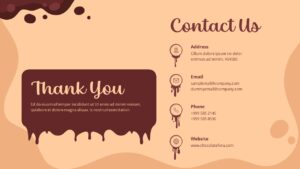 Free Chocolate PowerPoint Template Contact Us