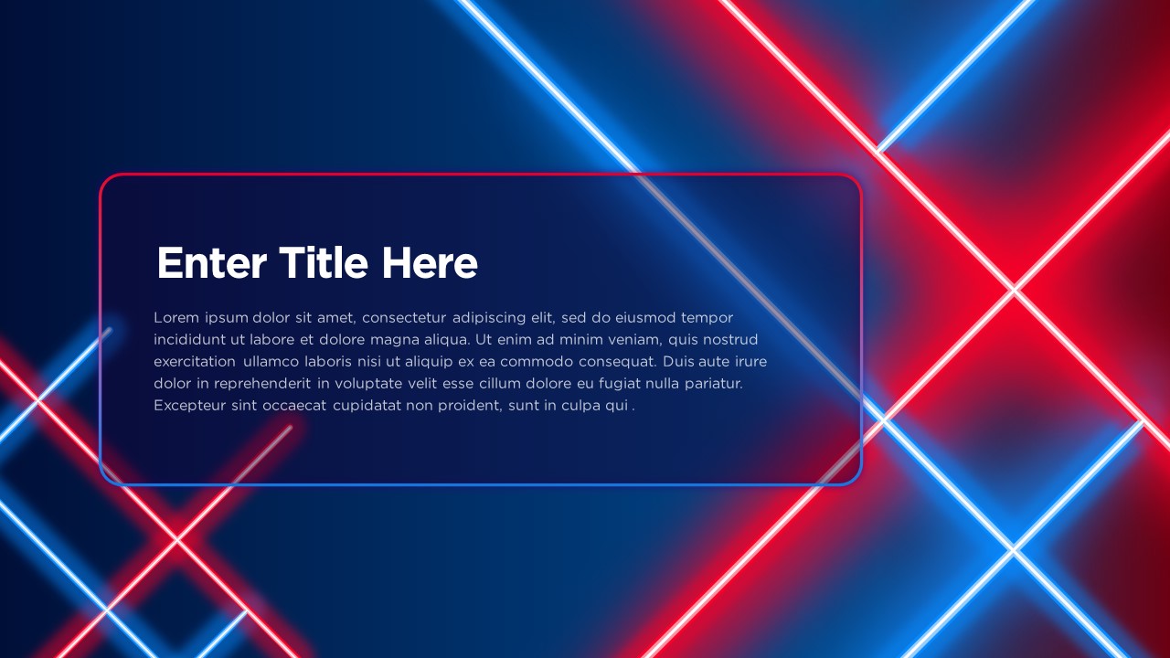 Laser Background PowerPoint Template3