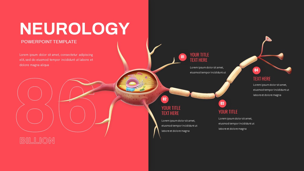 Neurology PowerPoint Template Dark