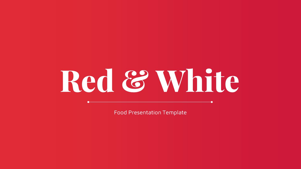 Red White Food PowerPoint Template1