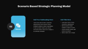 Scenario Strategic Planning Model PowerPoint Template Dark2