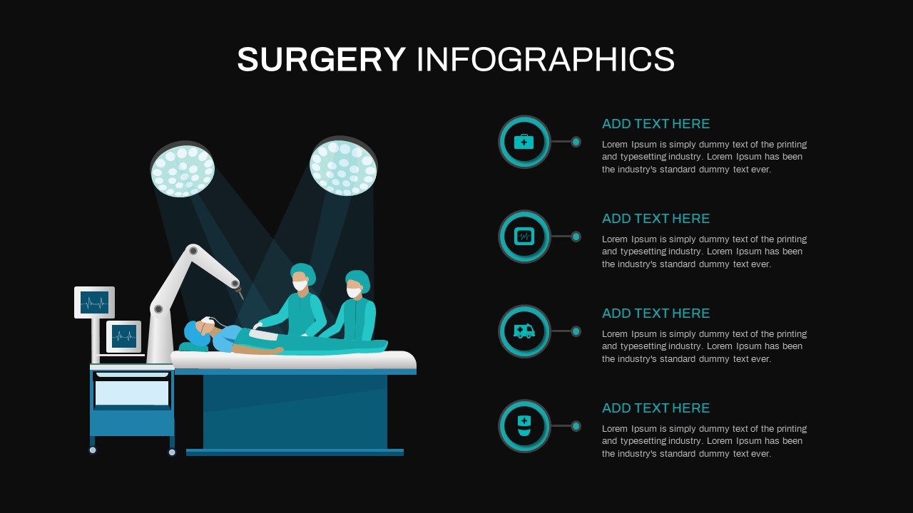 Surgery PowerPoint Template Dark