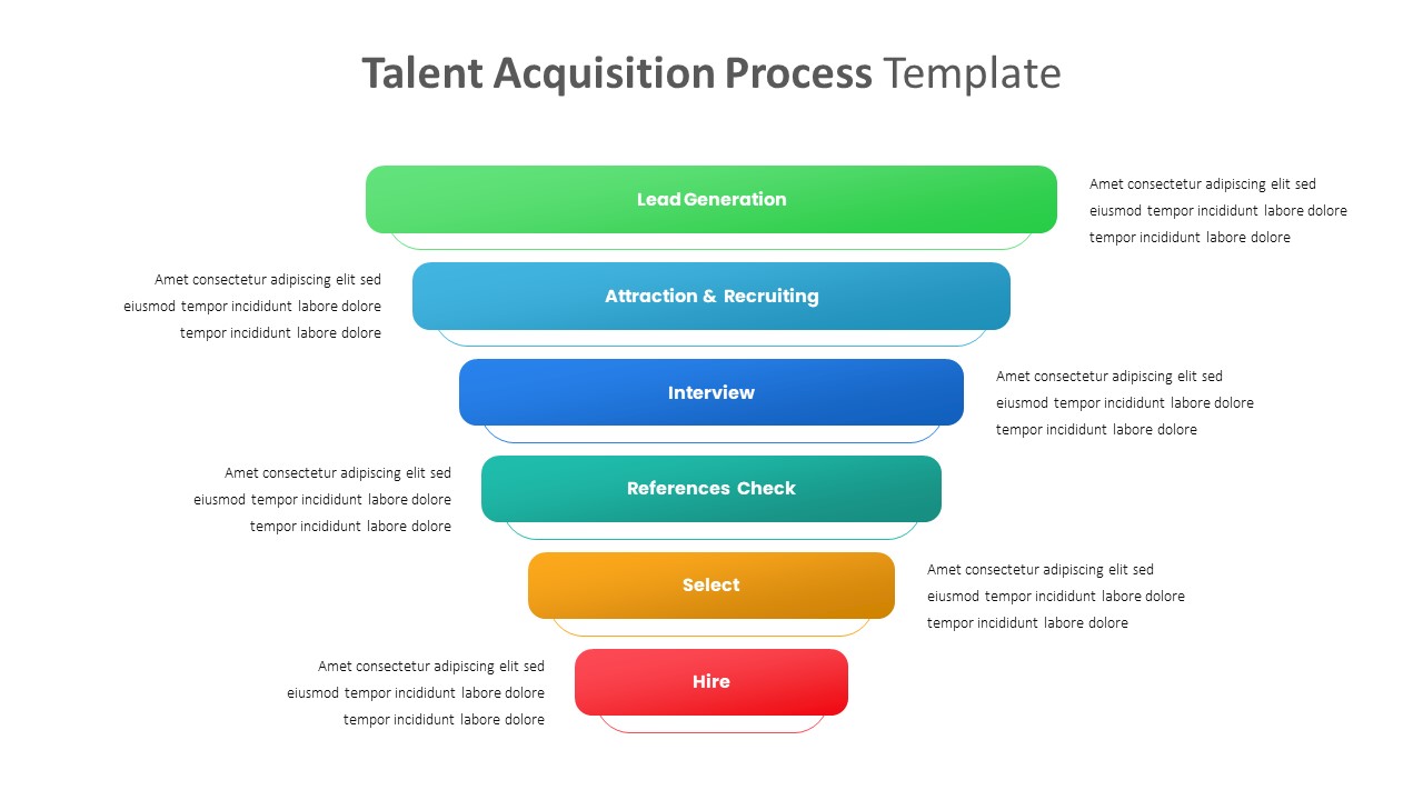 Talent Acquisition Process PowerPoint Template