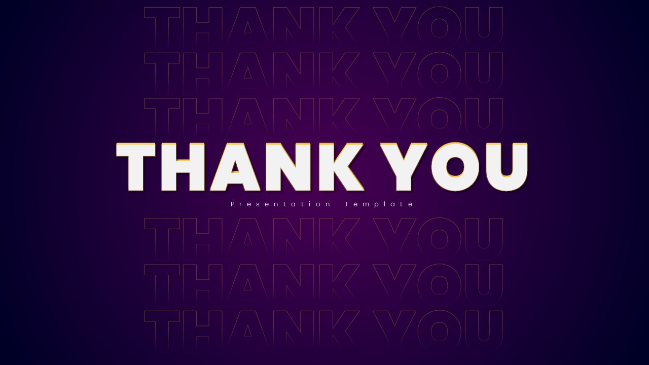 Violet Background Thank You Slide