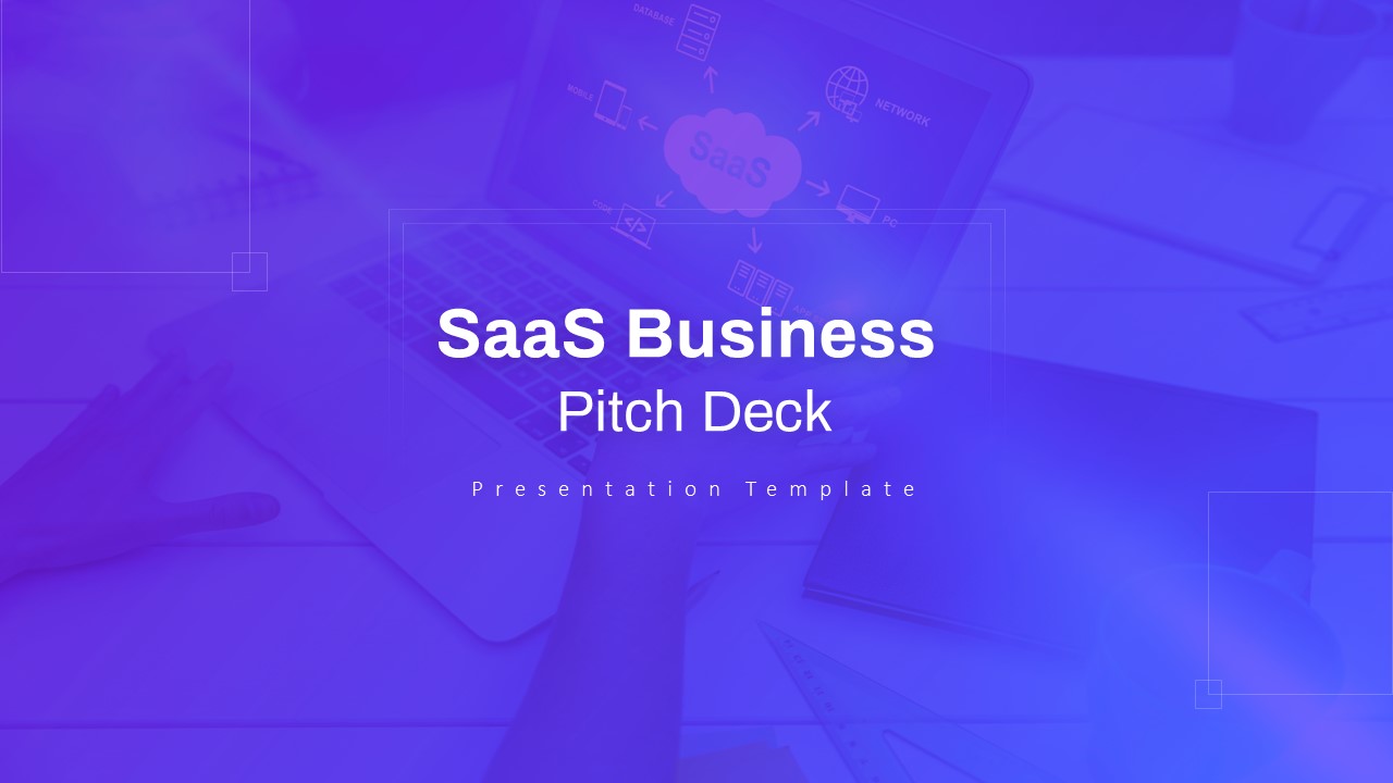 SaaS Business Pitch Deck Presentation Template