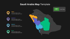 Saudi Arabia Map PPT Template