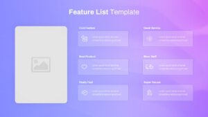 feature list slide template