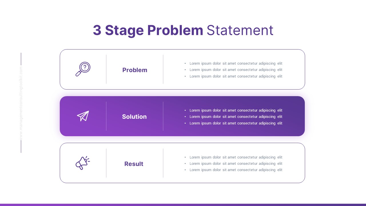 Management Consulting Toolkit PowerPoint Template stages