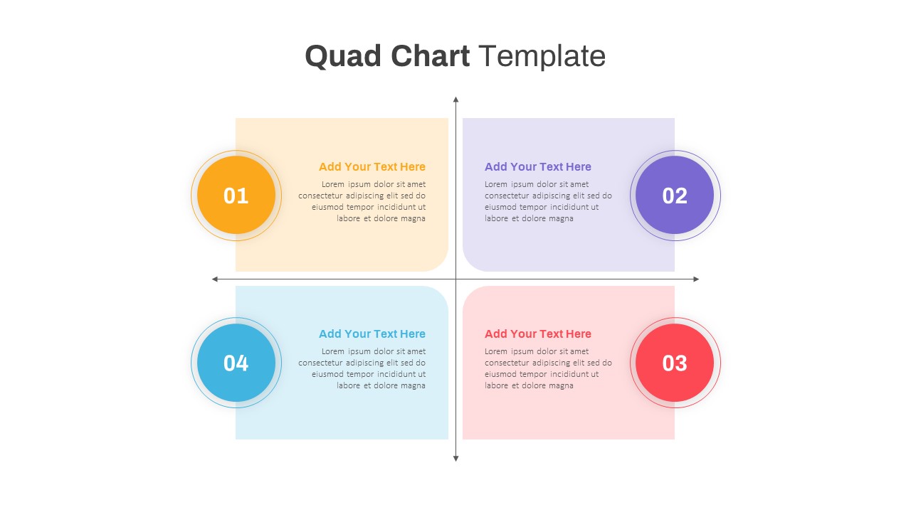 Quad Chart PPT Slide Template