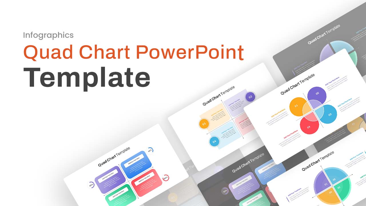 Quad Chart PowerPoint Template