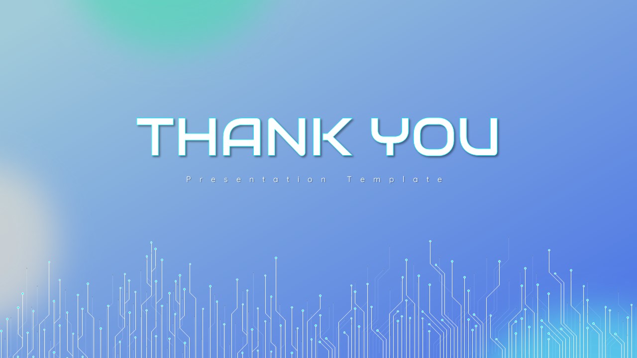 blue Thankyou PowerPoint Template