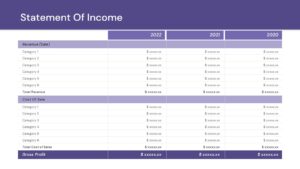 statement of income slide