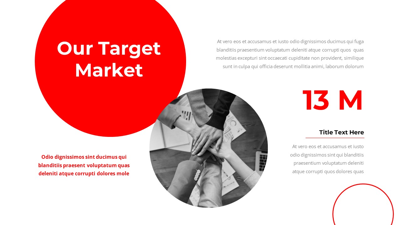 targets Red White PowerPoint slide