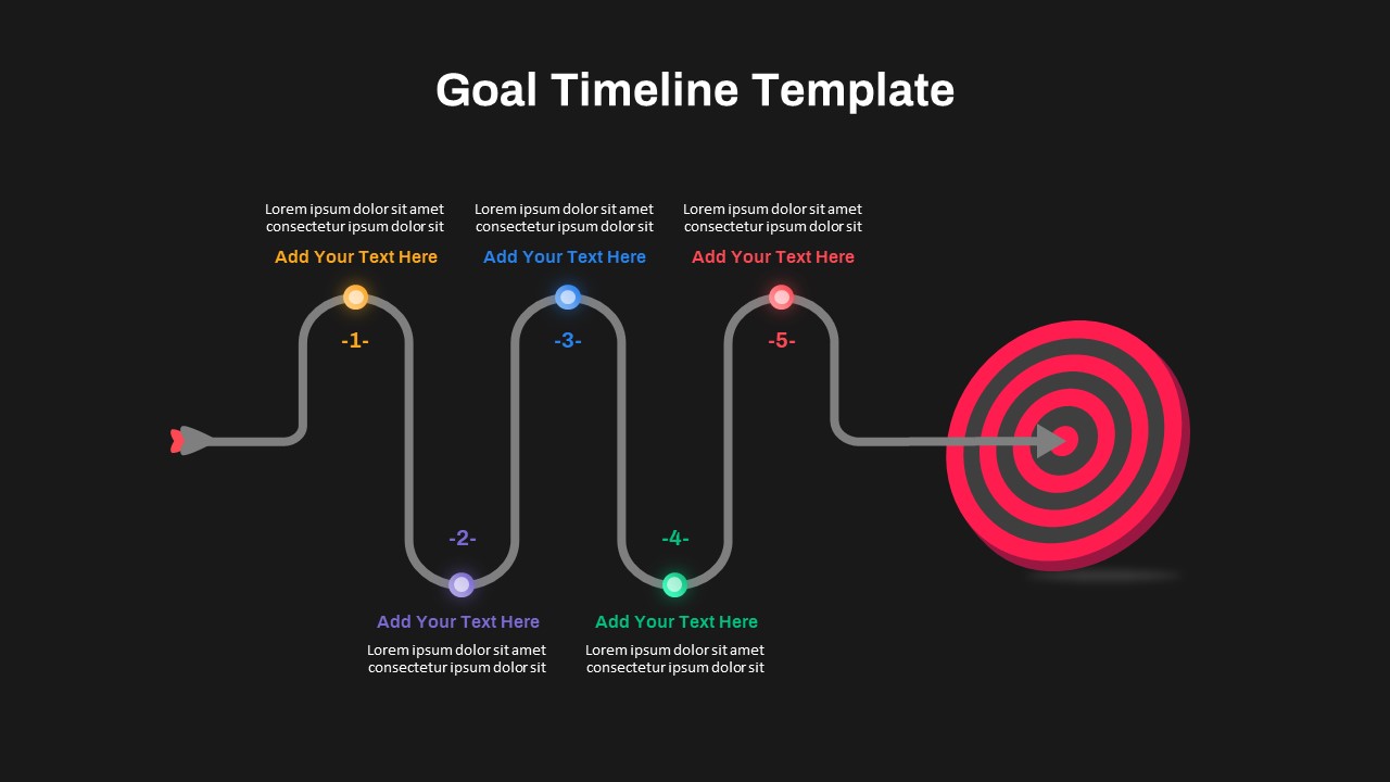 Goal Timeline PPT Template