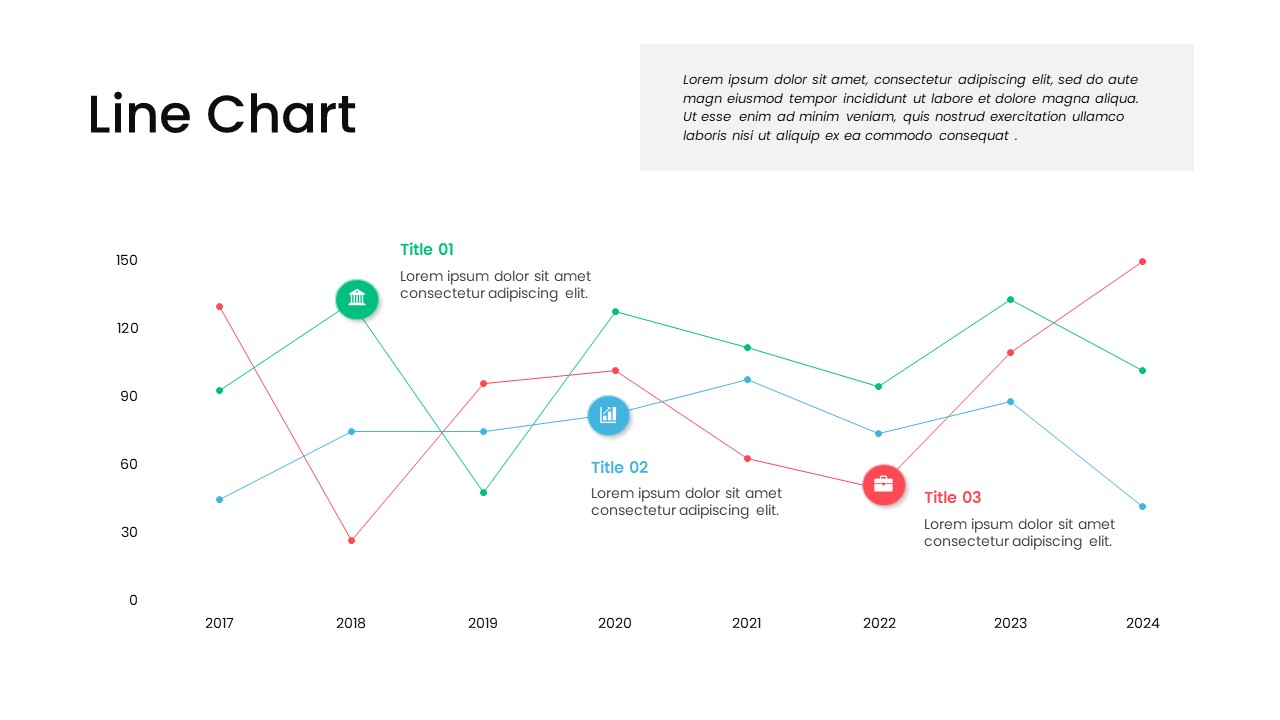 Line Chart PowerPoint Template