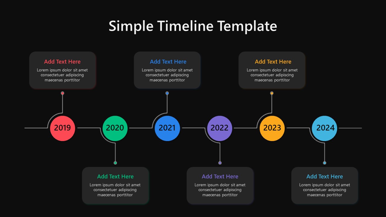 Simple Timeline slide