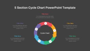 6 section Cycle Chart Diagram PowerPoint Template