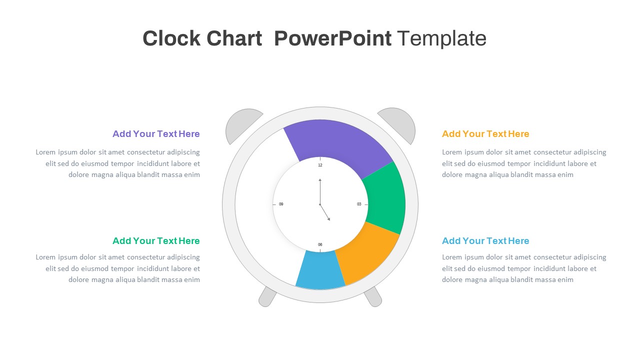 Clock Chart Ppt slide