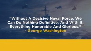 Navy PowerPoint quote slide